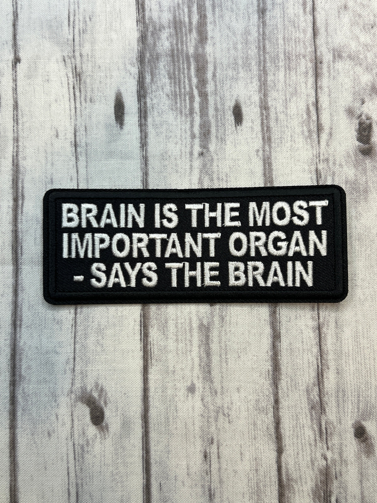 Brain is the most important organ -says the brain iron on patch ￼