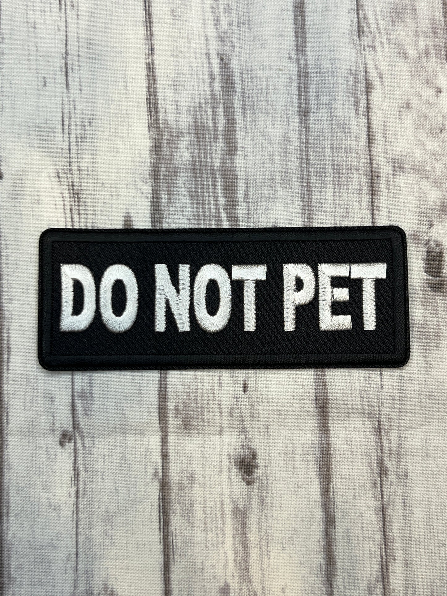 Do not pet iron on patch