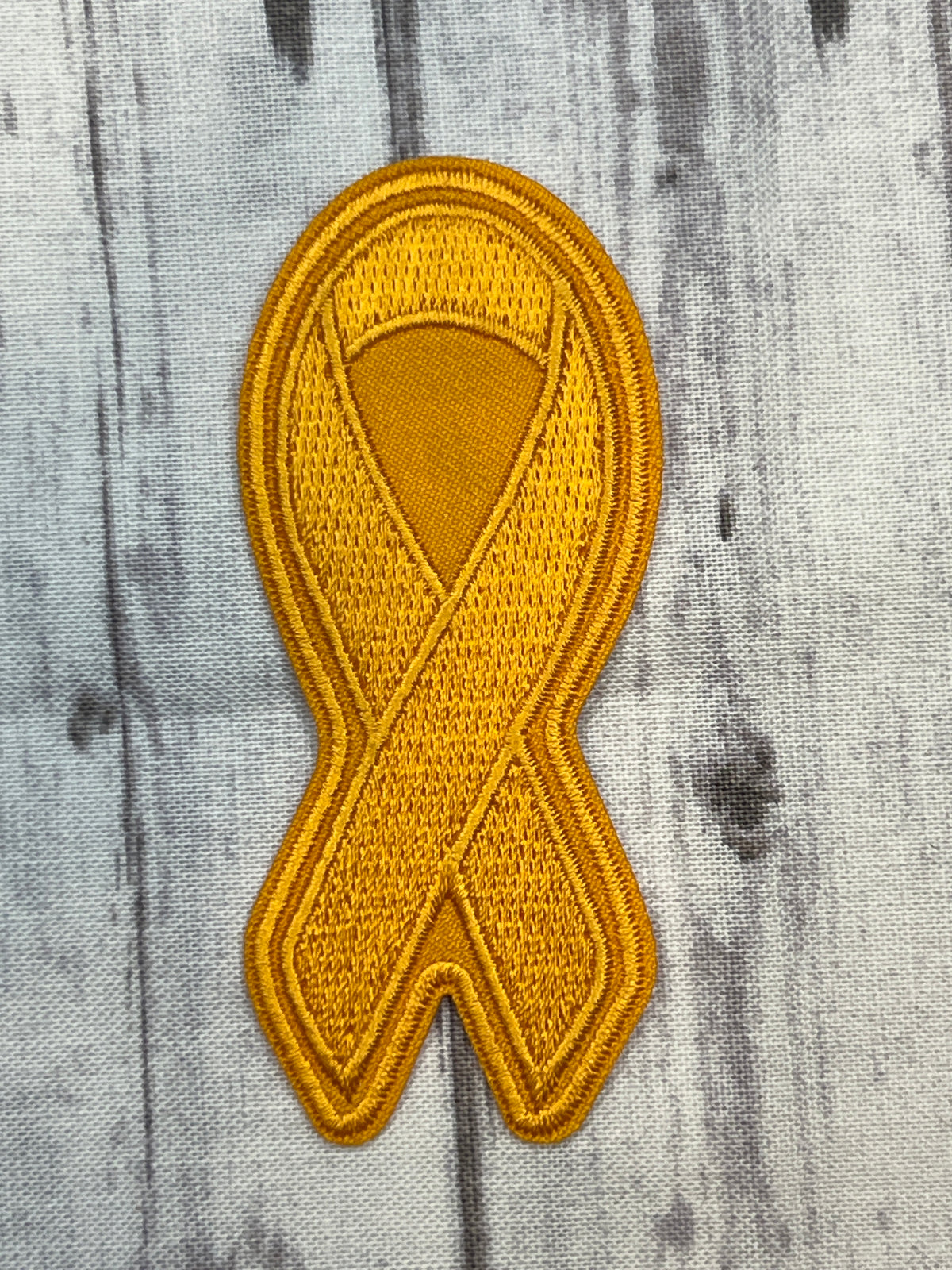 Orange Leukemia Awareness Ribbon Iron on patch