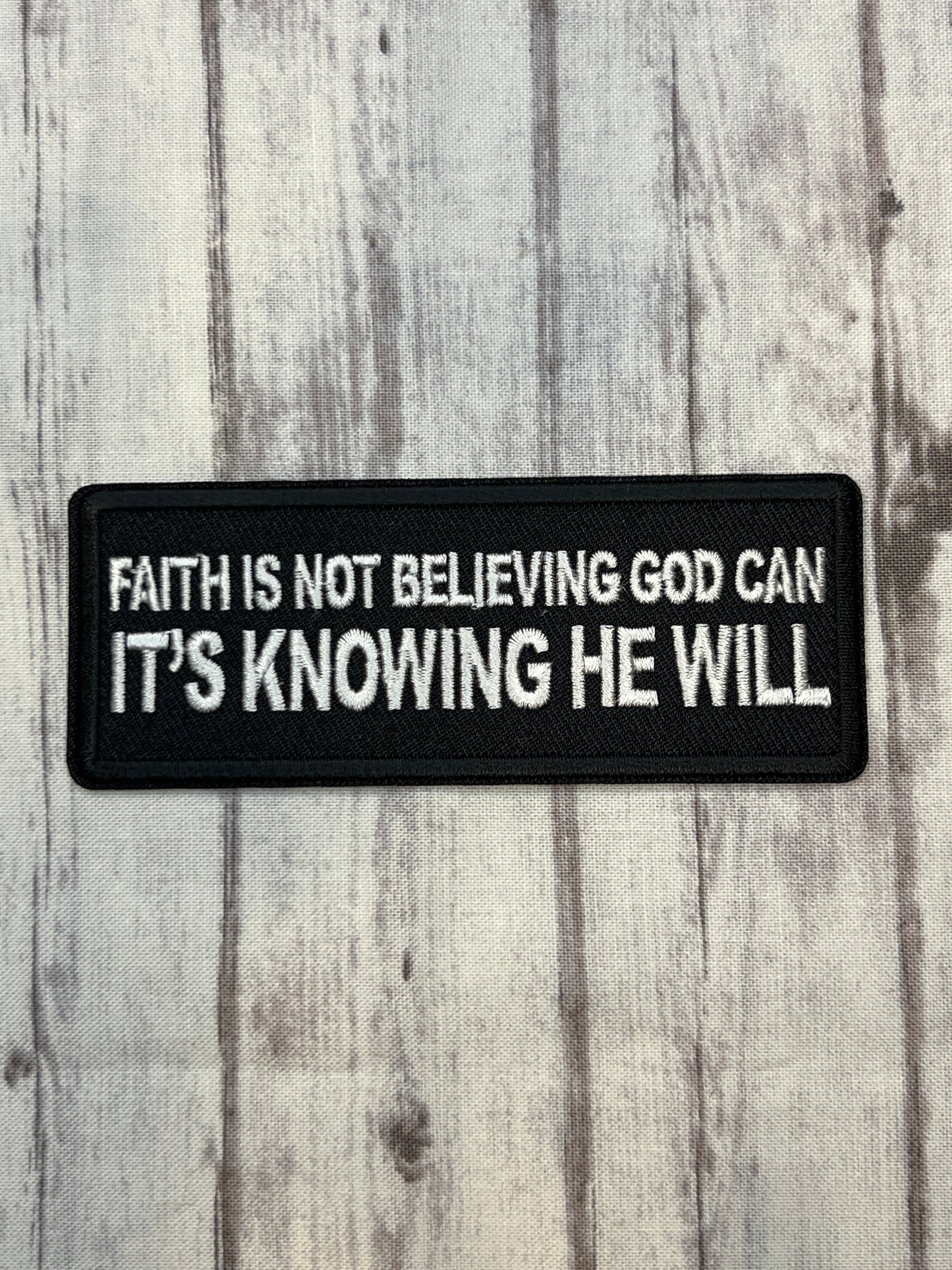 Faith is not believing God can. It’s knowing he will￼