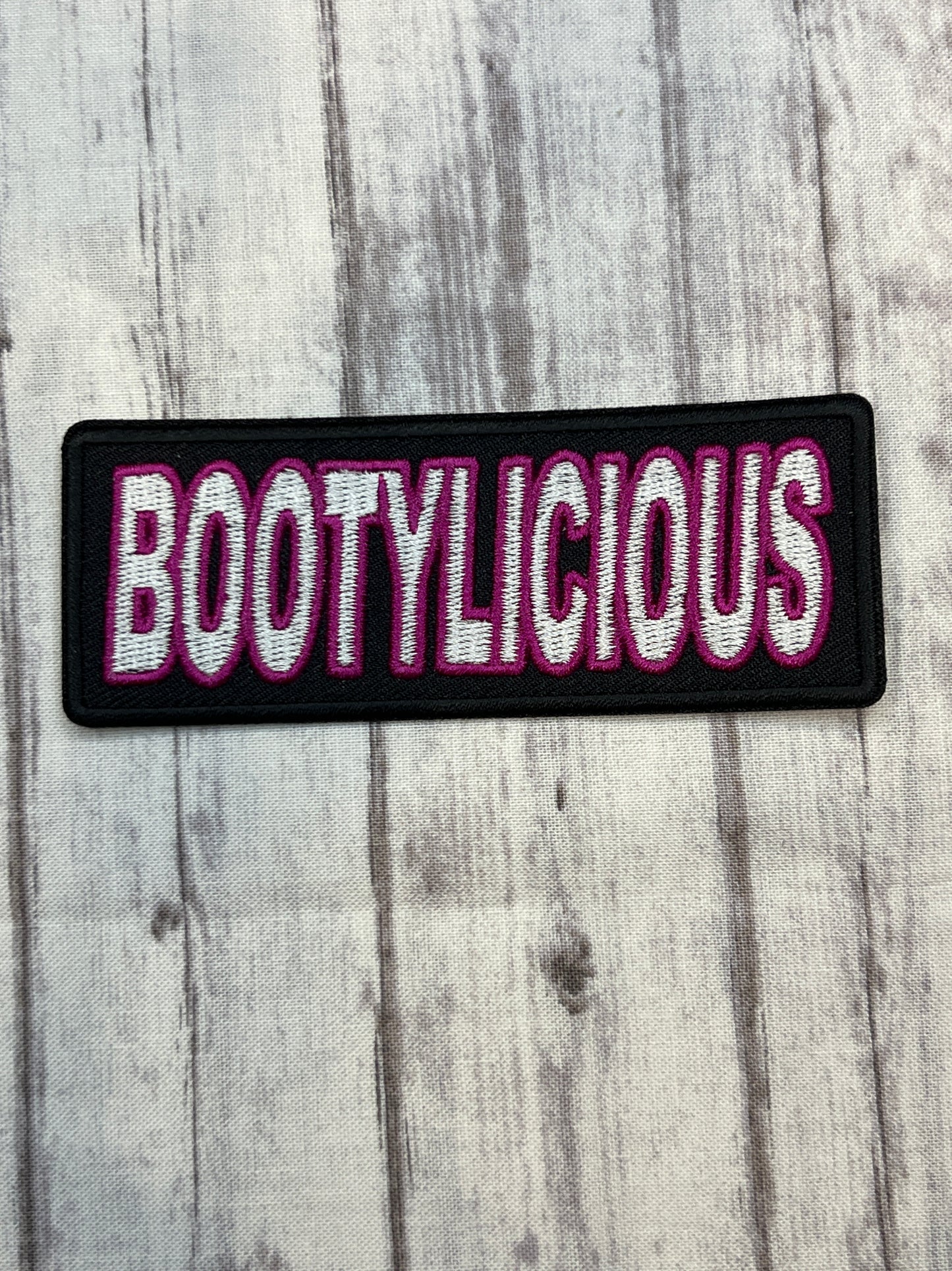 Bootylicious iron on patch