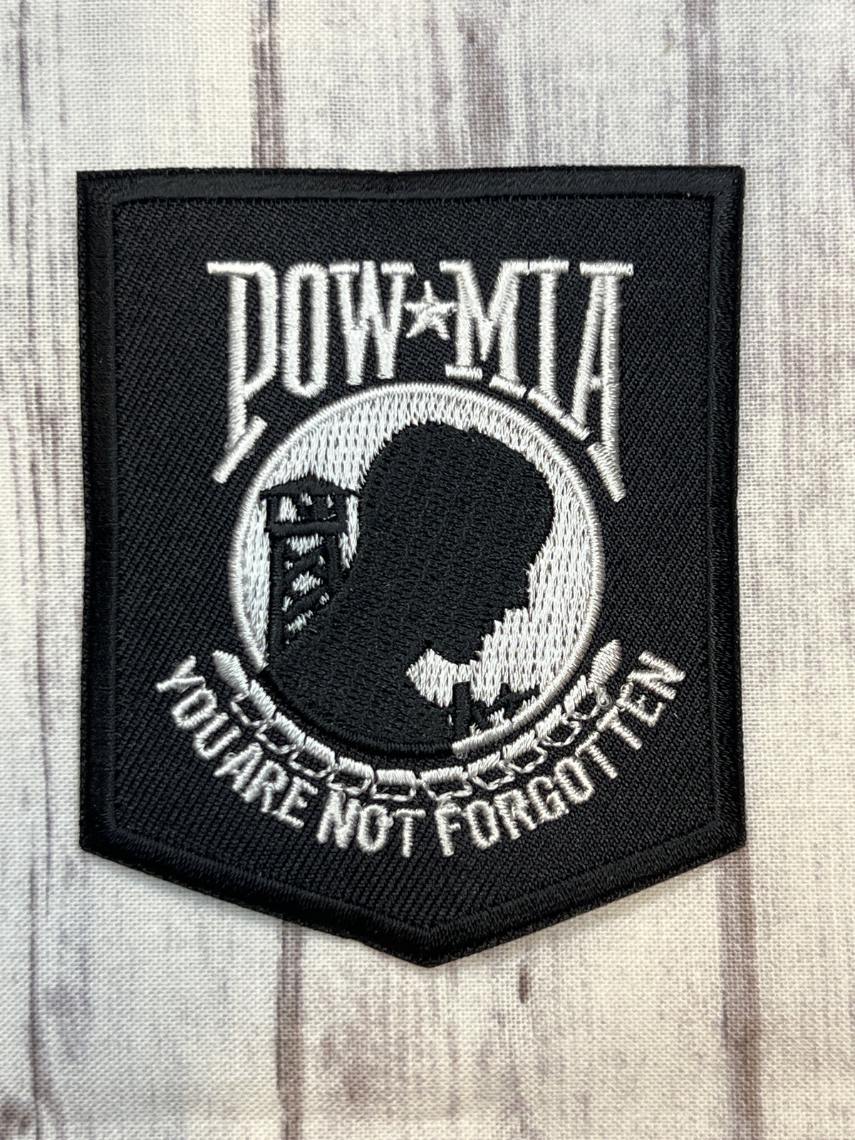 POW MIA iron on patch