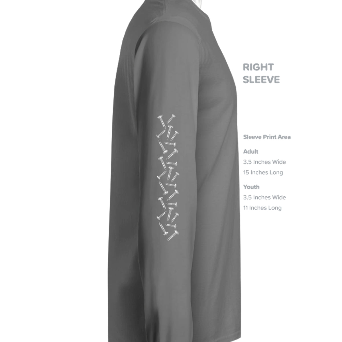 GRAPHITE HEATHER - G840 - SLEEVE_RIGHT