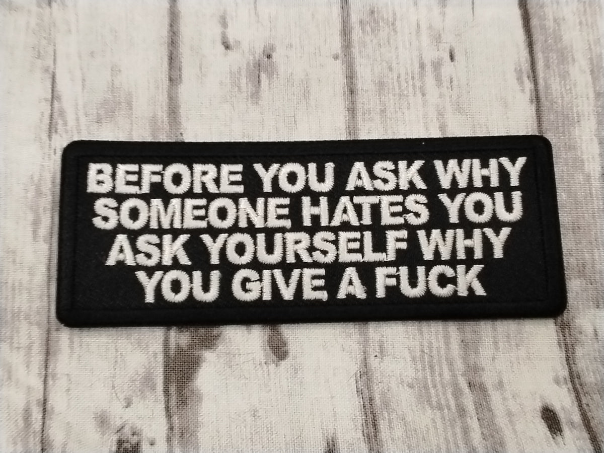 BEFORE YOU ASK WHY PATCH