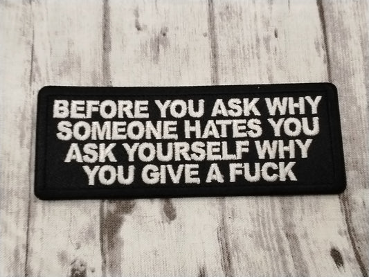 BEFORE YOU ASK WHY PATCH