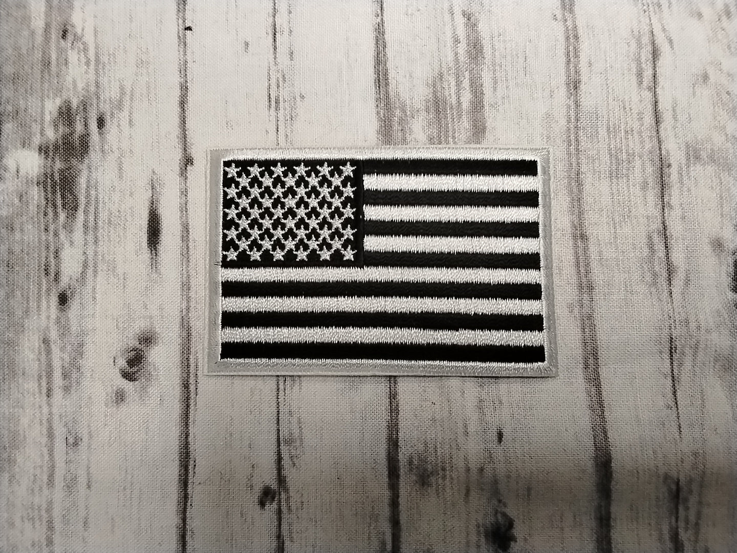 Black & White US Flag patch