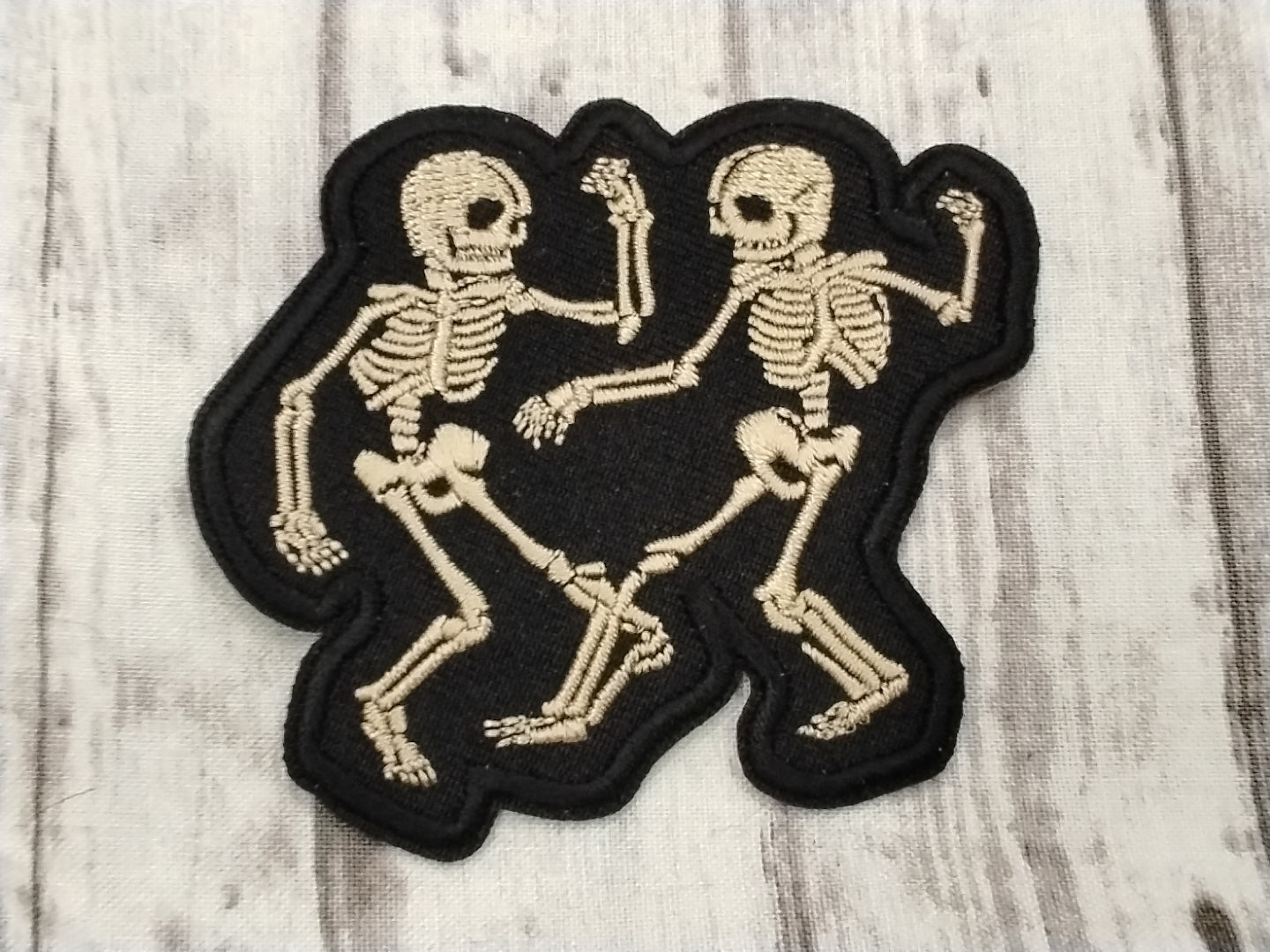 Rave skeletons dancing patch