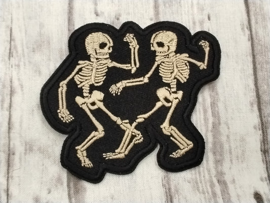 Rave skeletons dancing patch
