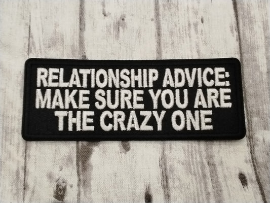 Relationship Advice Funny Patch